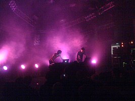 Orphx performing live in 2008.