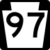 Pennsylvania Route 97 marker