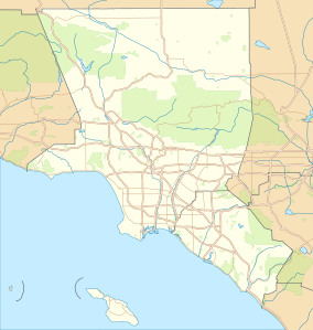 Map showing the location of Topanga State Park