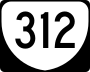 State Route 312 marker