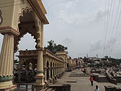 The ghat at Alandi on the Indrayani river