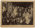 Benjamin Harrison and large group at Roseland Cottage