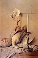 Jean-Baptiste Oudry, The White Duck (1753), stolen from Houghton Hall in 1990
