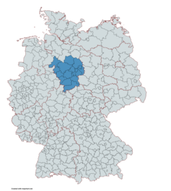 Location Hannover–Braunschweig–Göttingen–Wolfsburg Metropolitan Region in Germany