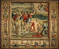 The Stoning of Saint Stephen (no cartoon) at which Paul (Saul) was present before his conversion.
