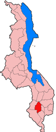 Location of Blantyre District in Malawi
