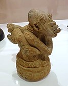 Bound figure; circa 12th to 15th century AD; terracotta; Krannert Art Museum (Illinois, USA)