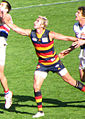 Brad Moran playing for Adelaide in 2009
