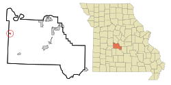 Location of Climax Springs, Missouri
