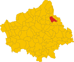Godega within the Province of Treviso