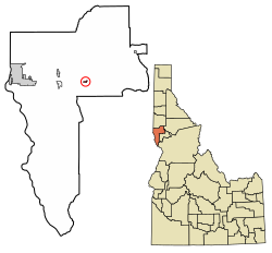 Location of Culdesac in Nez Perce County, Idaho.