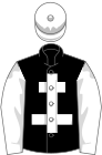 Black, white cross of lorraine, sleeves and cap