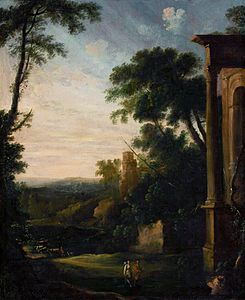 Landscape with architecture and staffage, 1700–07, National Museum, Warsaw
