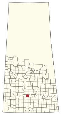 Location of the RM of Eyebrow No. 193 in Saskatchewan