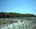 ASA race at Winchester Speedway in 2003; heading into turn 1
