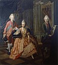 Duchess Anna Amalia, Hereditary Prince Karl August and Prince Frederick Ferdinand Constantin of Saxe-Weimar-Eisenach