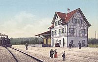 The half-timbered Muolen station