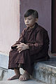A novice monk at Thiên Mụ Pagoda