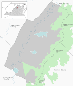 Newport is located in Page County, Virginia