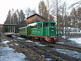 Locomotive TU4-2620 with passenger train