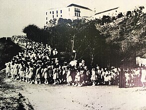 Covento de la Popa and procession of the Virgen de la Candelaria de la Popa, photo of 1933[2]