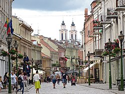 Vilniaus Street in the Kaunas Old Town