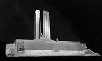 The winning submission to the Canadian Battlefields Memorials Commission competition was Walter Seymour Allward's winning maquette.