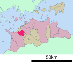 Location of Zentsūji