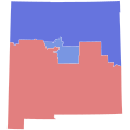 2014 United States Senate election in New Mexico by congressional district