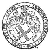 Arms on seal of 1539