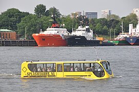 Splashtours amphibious 'Amfibus' in Rotterdam