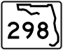 State Road 298 marker
