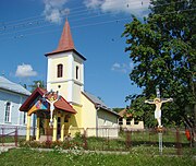 Holy Trinity wooden church in Pădureni