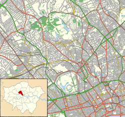 The location of Primrose Hill in London