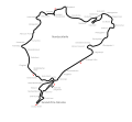 Comparison between Nordschleife and Grand Prix Circuit (1984–1994)