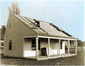 Image 30MIT's Solar House #1, built in 1939 in the US, used seasonal thermal energy storage for year-round heating. (from Solar energy)