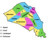 The fifteen Barangays of Mapandan.