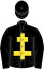 BLACK, Yellow cross of lorraine, black cap