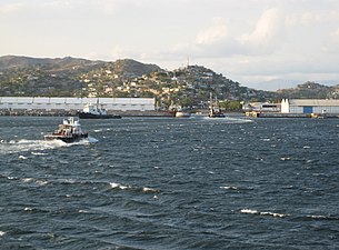 View of the bay of Salina Cruz