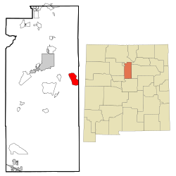 Location of Glorieta, New Mexico