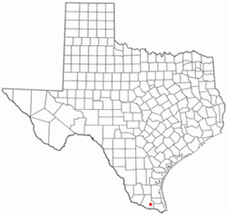 Location of La Blanca, Texas