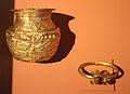 Gold vessel and bracelet, Germany, 14th century BC[33]