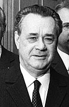 A photo of former Soviet Minister of Foreign Trade Nikolai Patolichev.