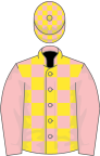Pink and Yellow check, Pink sleeves