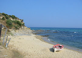 Beach in the Eleftheres Municipality