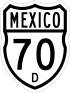 Federal Highway 70D shield