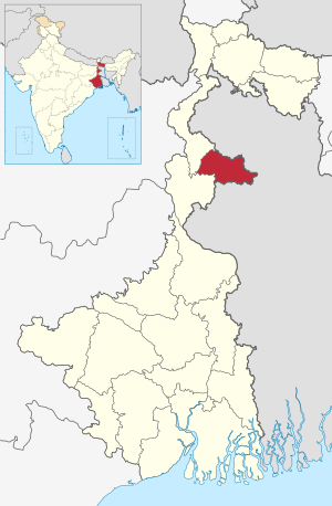 Location of Dakshin Dinajpur in West Bengal