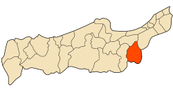 Location of Ahmer Al Ain within Tipaza Province