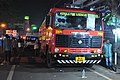 Kerala Fire and Rescue Services Ashok Leyland fire engine standby during a festival.