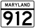 Maryland Route 912 marker